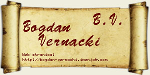Bogdan Vernački vizit kartica